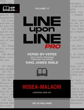 Paperback Hosea - Malachi: Vol 17 - Line Upon Line PRO Bible Study Series Book