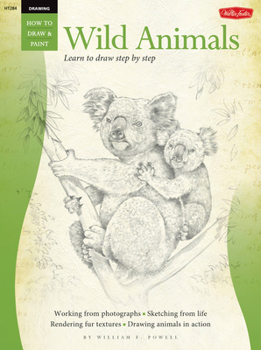 Paperback Drawing: Wild Animals: Learn to Draw Step by Step Book