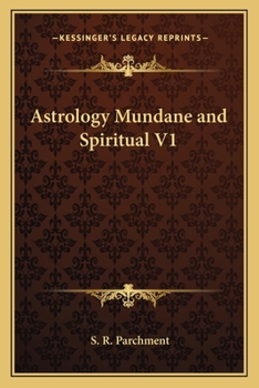 Paperback Astrology Mundane and Spiritual V1 Book