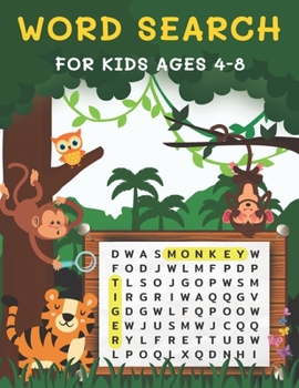 Paperback Word Search for Kids Ages 4-8: Word Search Puzzle Book for Kids Ages 4-8 - 105 Puzzles Book