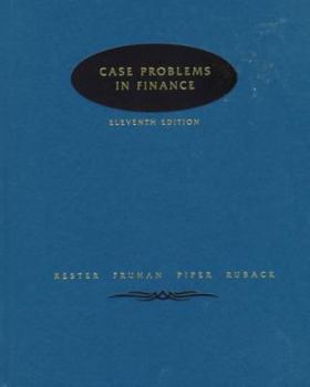 Hardcover Case Problems in Finance Book