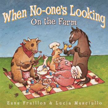 Hardcover When No-one's Looking on the Farm Book
