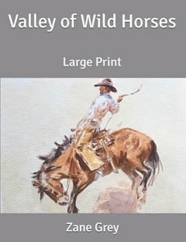 Paperback Valley of Wild Horses: Large Print Book