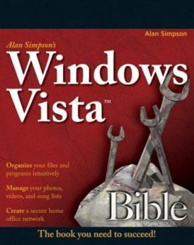 Paperback Alan Simpson's Windows Vista Bible Book