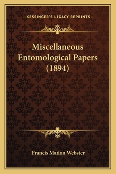 Miscellaneous Entomological Papers