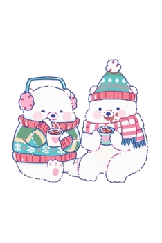 Christmas Icebear Notebook: Graph Paper Journal 6x9 - 120 Pages