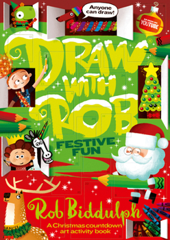 Paperback Draw with Rob: Festive Fun Book