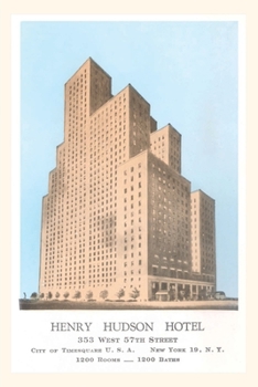 Paperback Vintage Journal Henry Hudson Hotel, New York City Book