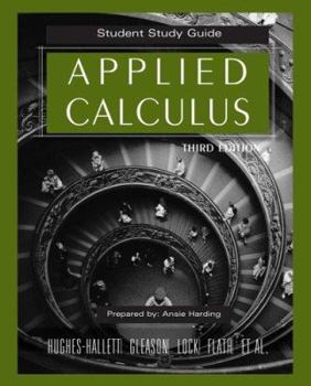 Paperback Applied Calculus: Student Study Guide Book