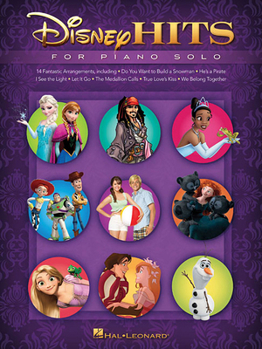 Paperback Disney Hits for Piano Solo Book