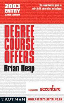 Paperback Degree Course Offers 2003 Entry Book