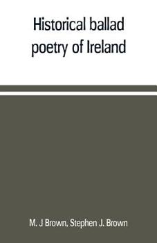 Paperback Historical ballad poetry of Ireland Book