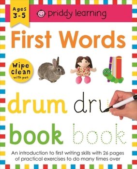 Paperback Wipe Clean Workbook First Words Book