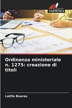 Paperback Ordinanza ministeriale n. 1275: creazione di titoli [Italian] Book