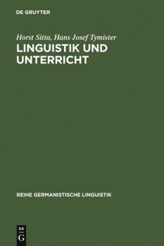 Hardcover Linguistik und Unterricht [German] Book