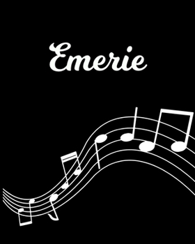 Paperback Emerie: Sheet Music Note Manuscript Notebook Paper - Personalized Custom First Name Initial E - Musician Composer Instrument C Book