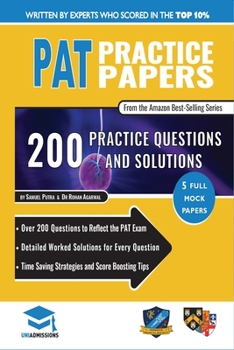 Paperback PAT Practice Papers: 5 Full Mock Papers, 250 Questions in the style of the PAT, Detailed Worked Solutions for Every Question, Physics Aptit Book