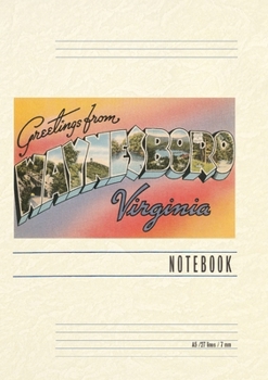 Paperback Vintage Lined Notebook Greetings from Waynesboro Book