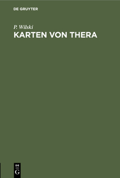 Hardcover Karten Von Thera [German] Book