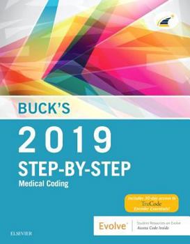 Paperback Buck's Step-By-Step Medical Coding, 2019 Edition Book