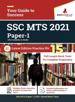 Paperback SSC MTS (Paper - 1) 2021 15 Full-length Mock Tests For Complete Preparation Book