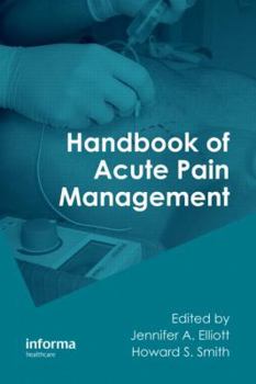 Paperback Handbook of Acute Pain Management Book
