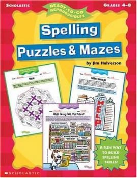 Paperback Spelling Puzzles & Mazes (4-8) Book