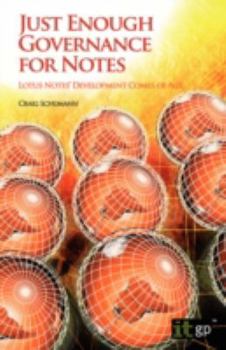 Paperback Just Enough Governance for Notes Book
