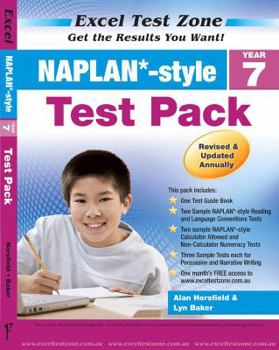 Paperback NAPLAN-style Test Pack - Year 7 (Excel Test Zone) Book