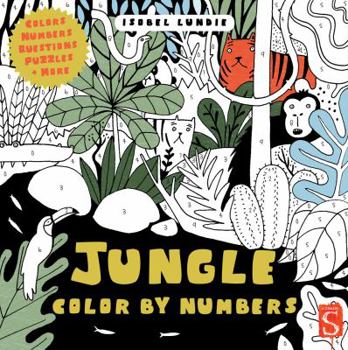 Paperback Jungle Color by Numbers Book