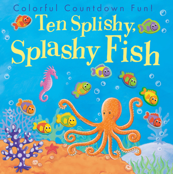 Paperback Ten Splishy, Splashy Fish Book