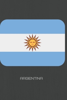 Paperback Argentina Flag Journal: Argentine Pride Journal Notebook Diary 6" x 9" 120 lined pages Book