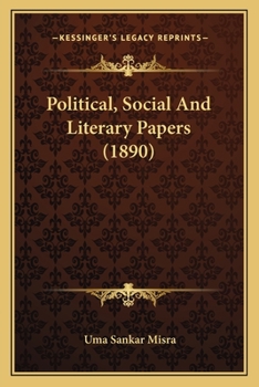 Paperback Political, Social And Literary Papers (1890) Book