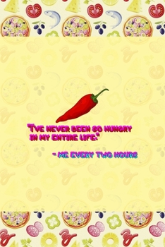 "I've Never Been So Hungry In My Entire Life." - Me Every Two Hours: Horror Notebook Journal Composition Blank Lined Diary Notepad 120 Pages Paperback Pink Pizza