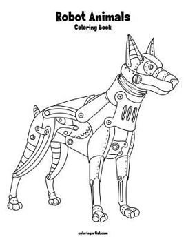 Paperback Robot Animals Coloring Book 1 Book