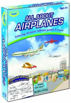 Product Bundle All about Airplanes [With Stickers and Poster and 6 Crayons and 6 Temporary Tattoos and 6 Stencils and 2 Coloring Books Book