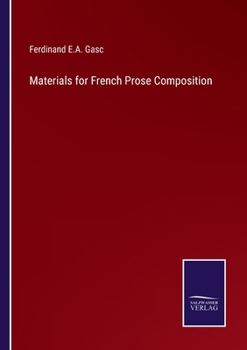 Paperback Materials for French Prose Composition Book