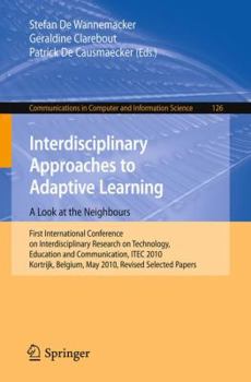 Paperback Interdisciplinary Approaches to Adaptive Learning: A Look at the Neighbours Book