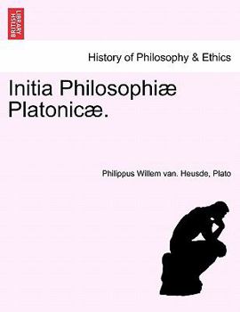 Paperback Initia Philosophi Platonic . Book