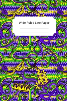 Paperback Mardi Gras Art Theme Notebook Book