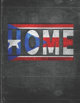 Home: Puerto Rico Flag Personalized Retro Gift for Puerto Rican Boricua Retired Coworker Friend Party  Undated Planner Daily Weekly Monthly Calendar Organizer Journal