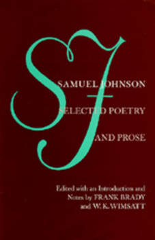 Paperback Samuel Johnson: Selected Poetry and Prose Book