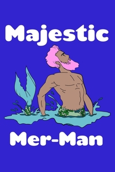 Paperback Majestic Mer Man: Comic Book Notebook Paper Book