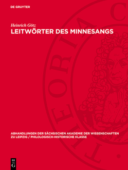 Hardcover Leitwörter des Minnesangs [German] Book