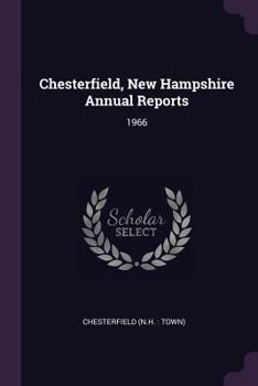 Paperback Chesterfield, New Hampshire Annual Reports: 1966 Book