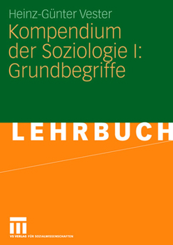 Paperback Kompendium Der Soziologie I: Grundbegriffe [German] Book