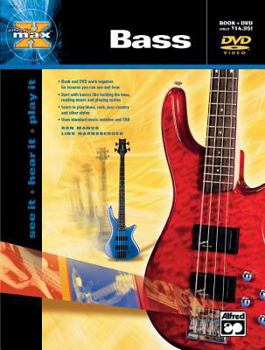 Paperback Alfred's MAX Bass: See It * Hear It * Play It, Book & DVD (Alfred's MAX Series) Book