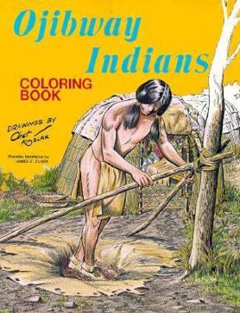 Paperback Ojibway Indians Coloring Book (Eng&Ojbwy) Book