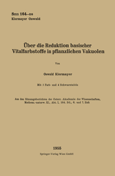 Paperback Über die Reduktion basischer Vitalfarbstoffe in pflanzlichen Vakuolen [German] Book