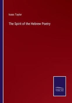 Paperback The Spirit of the Hebrew Poetry Book